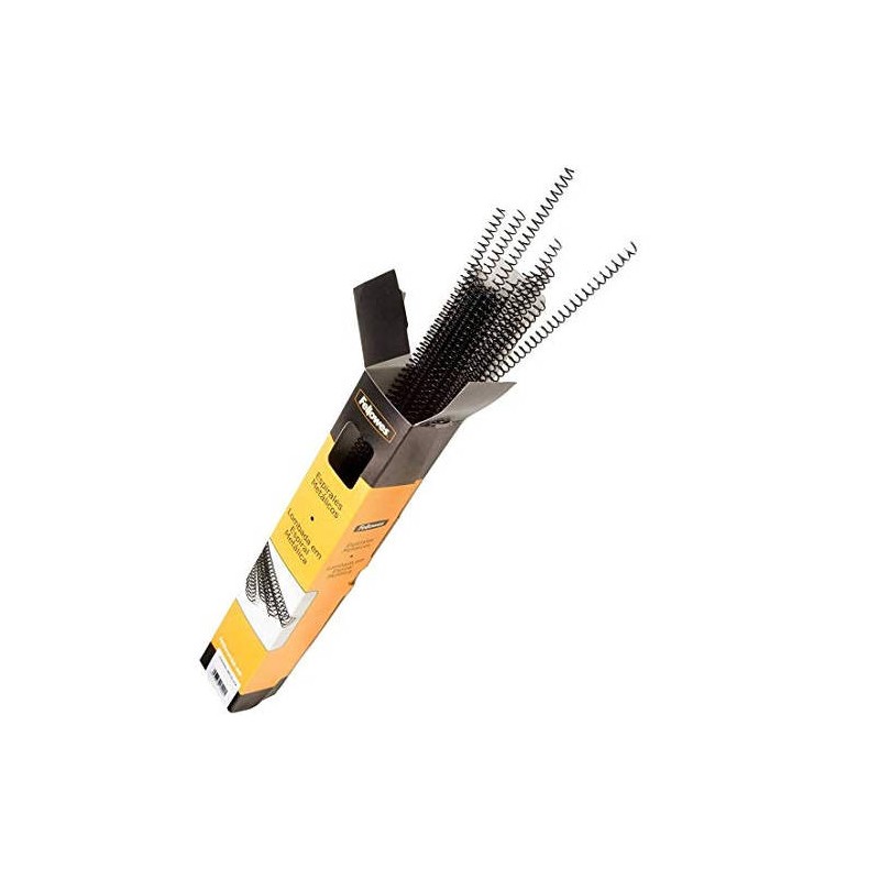 373-PACK 100 ESPIRALES METALICAS 10 MM. NEGRO FELLOWES 5110301