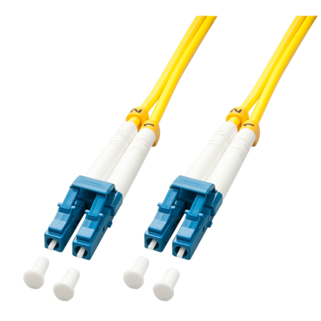 37561-Lindy 47455 Cable de fibra optica e InfiniBand 15 m LC Amarillo