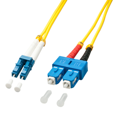 37572-Lindy 47473 Cable de fibra optica e InfiniBand 5 m LC ST Amarillo
