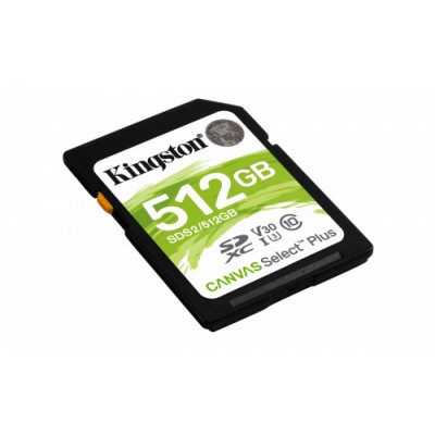 Kingston Technology Canvas Select Plus memoria flash 512 GB SDXC Clase 10 UHS I