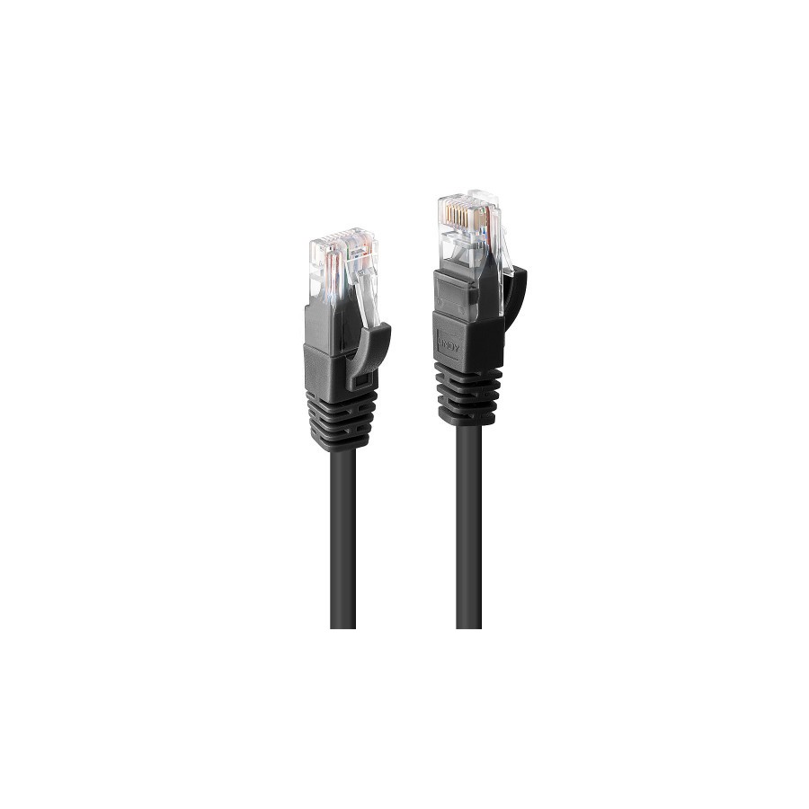 38131-Lindy 48075 cable de red Negro 0,3 m Cat6 U/UTP (UTP)