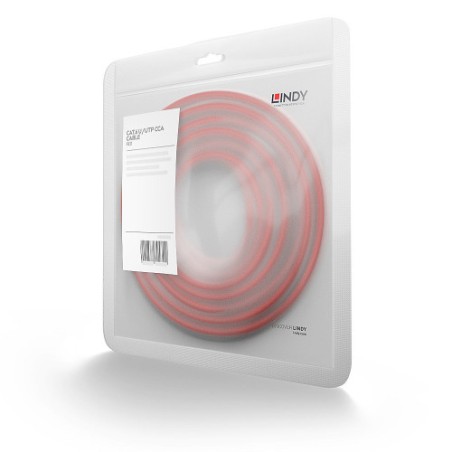 38248-Lindy 48180 cable de red Rojo 0,3 m Cat6 U/UTP (UTP)