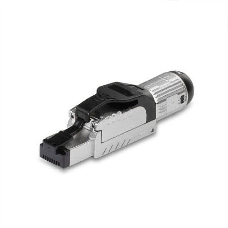 38310-Lindy 62411 conector RJ45 Negro, Plata