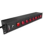 38334-Lindy 73025 unidad de distribucion de energia (PDU) 8 salidas AC 1.5U Negro
