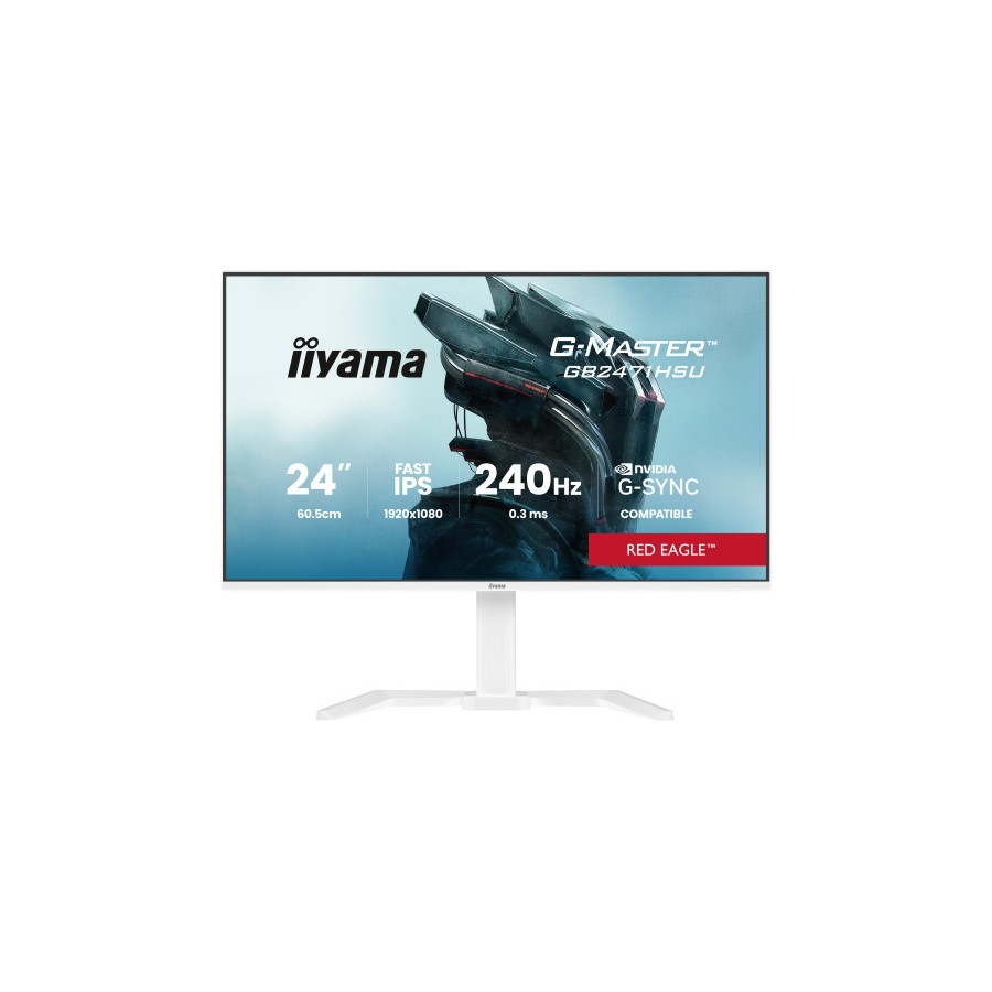 38425-iiyama G-MASTER GB2471HSU-W1 pantalla para PC 60,5 cm (23.8") 1920 x 1080 Pixeles Blanco