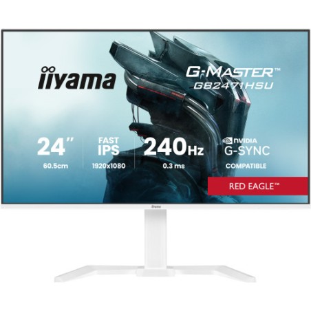 38425-iiyama G-MASTER GB2471HSU-W1 pantalla para PC 60,5 cm (23.8") 1920 x 1080 Pixeles Blanco