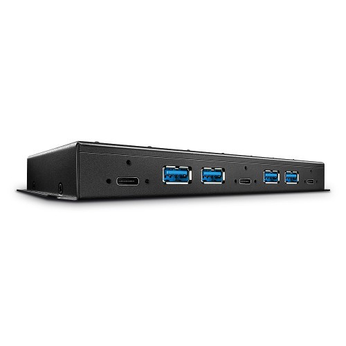 38492-Lindy 43275 hub de interfaz USB 3.2 Gen 2 (3.1 Gen 2) Type-A 10000 Mbit/s Negro