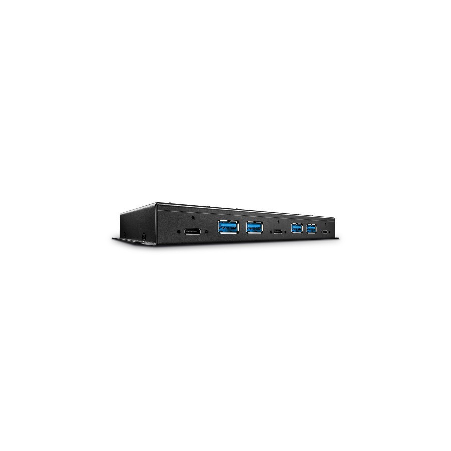 38492-Lindy 43275 hub de interfaz USB 3.2 Gen 2 (3.1 Gen 2) Type-A 10000 Mbit/s Negro