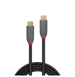 38522-Lindy 36900 cable USB 0,5 m USB C Negro, Gris