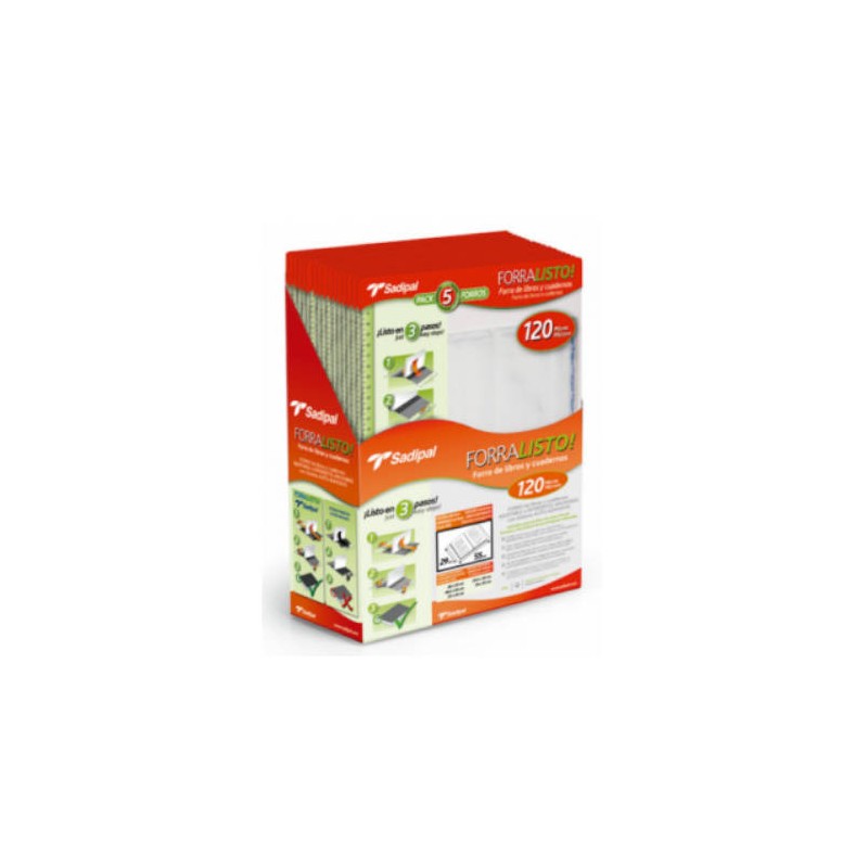 3866-BLISTER 5 FUNDAS DE FORRO CON 2 SOLAPAS AJUSTABLES 30 CM SADIPAL 02217 3866-BLISTER 5 FUNDAS DE FORRO CON 2 SOLAPAS AJUSTABLES 30 CM SADIPAL 02217