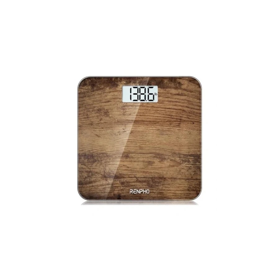 38702-RENPHO CORE 1S - BODY WEIGHT SCALE - LARGE SCREEN - 3AAA - 10.2X10.2X0.87INCH - BROWN