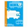 3873-LIBRETA CUBIERTA BASICA 4o RAYADO 2,5 MM 30 HOJAS LAMELA 06002