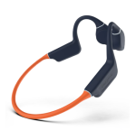 38737-Creative Labs EF1081 Auriculares Inalambrico gancho de oreja USB Tipo C Bluetooth Negro, Naranja