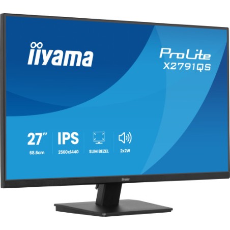 38923-MONITOR IIYAMA 27" IPS, 4-SIDE SLIM BEZEL 2560x1440 75HZ