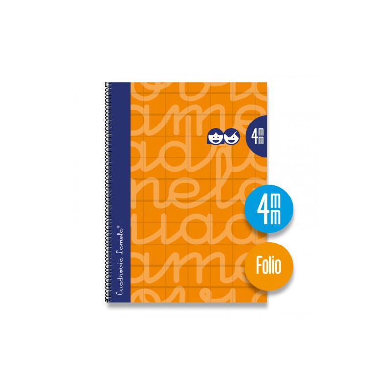 3894-CUADERNO FOLIO FORRADO RAYADO 4 MM NARANJA LAMELA 7FTE004N 3894-CUADERNO FOLIO FORRADO RAYADO 4 MM NARANJA LAMELA 7FTE004N