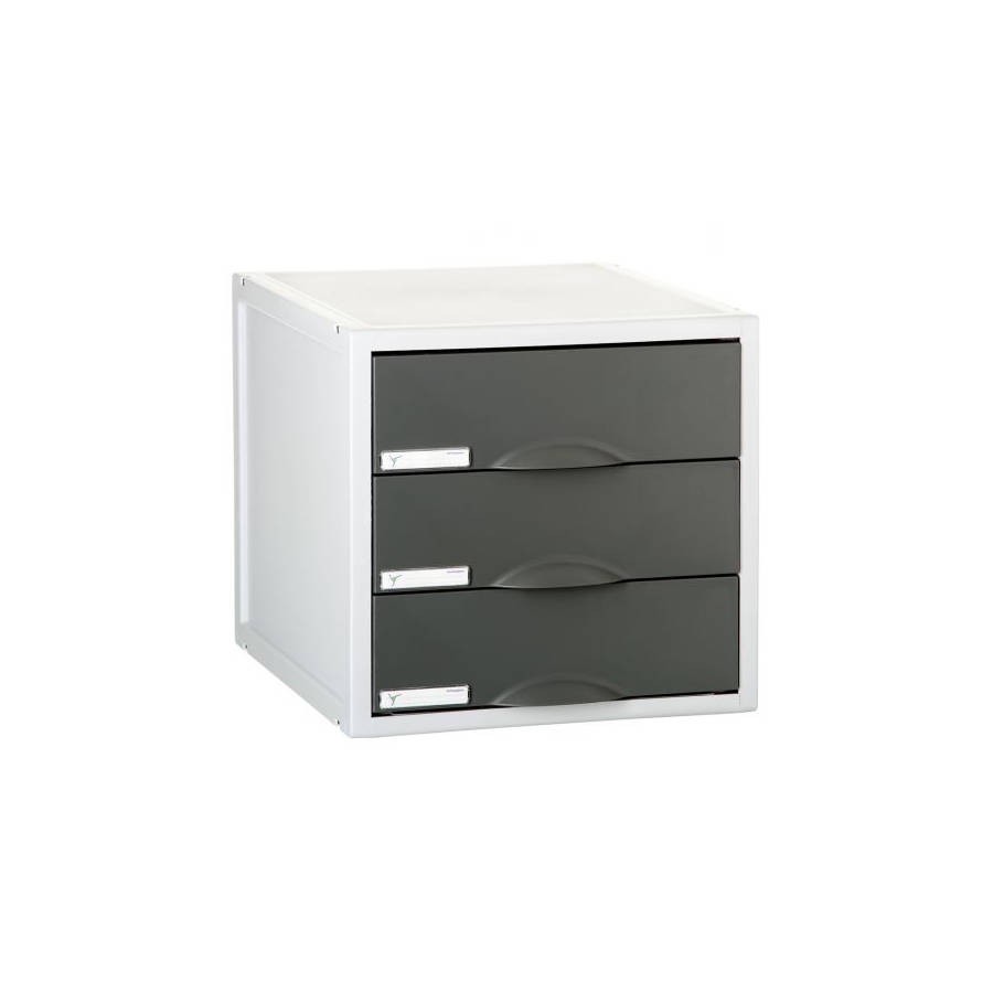 3908-MODULO ARCHISYSTEM DE 3 CAJONES 356X316X303 MM GRAFITO ARCHIVO 2000 8403C GF 3908-MODULO ARCHISYSTEM DE 3 CAJONES 356X316X303 MM GRAFITO ARCHIVO 2000 8403C GF