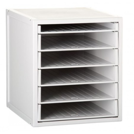 3913-MODULO ARCHISYSTEM DE 6 BANDEJAS 356X316X362 MM GRIS ARCHIVO 2000 8206B GS