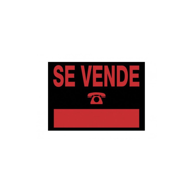3926-CARTEL "SE VENDE" 350X250 MM PVC NEGRO ARCHIVO 2000 6167 NE 3926-CARTEL "SE VENDE" 350X250 MM PVC NEGRO ARCHIVO 2000 6167 NE