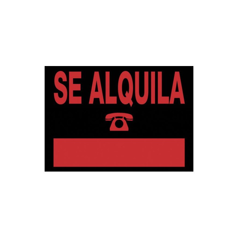 3927-CARTEL "SE ALQUILA" 700X500 MM PVC NEGRO ARCHIVO 2000 6161 NE 3927-CARTEL "SE ALQUILA" 700X500 MM PVC NEGRO ARCHIVO 2000 6161 NE