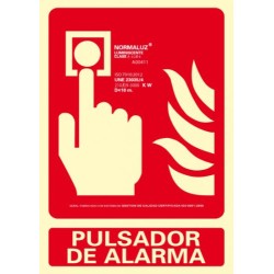 3938-SENAL "PULSADOR DE ALARMA" 210X300 PVC ROJO ARCHIVO 2000 6171-04H RJ