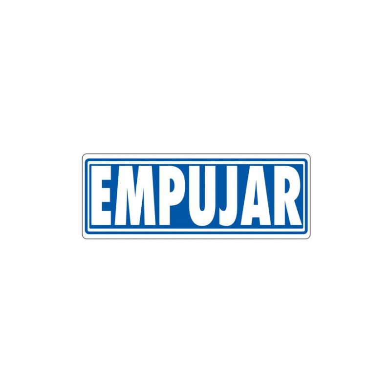 3942-SENAL "EMPUJAR" 175X65 PVC GRIS ARCHIVO 2000 6177-04 GS
