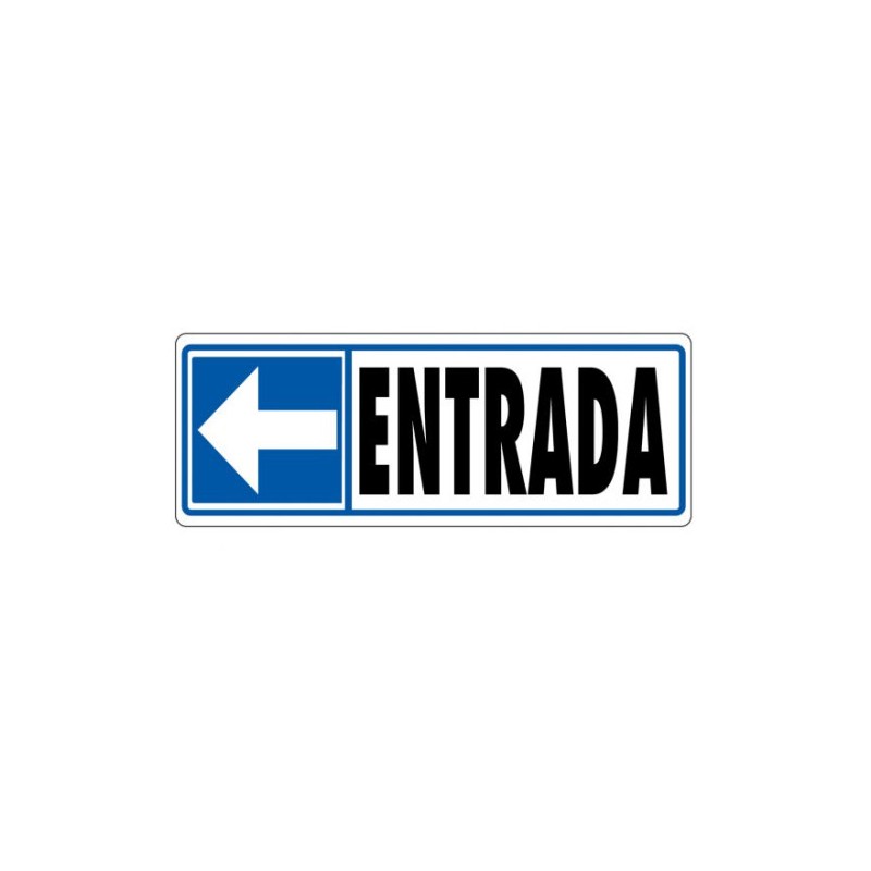 3946-SENAL "ENTRADA (IZQUIERDA)" 175X65 PVC GRIS ARCHIVO 2000 6177-08 GS