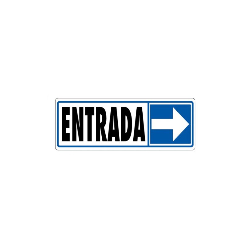 3947-SENAL "ENTRADA (DERECHA)" 175X65 PVC GRIS ARCHIVO 2000 6177-09 GS