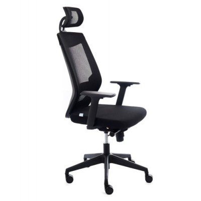 SILLA SINCRO AJUSTE LUMBAR MALLA NEGRO ROCADA 908 4