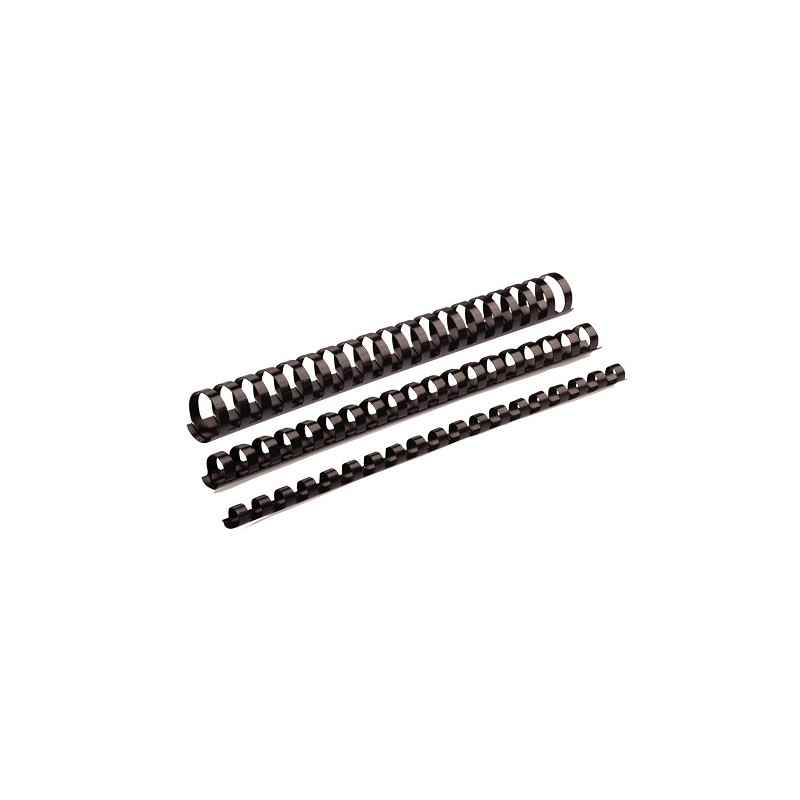 396-PACK 100 CANUTILLOS PLASTICO 16 MM. NEGRO FELLOWES 5347307