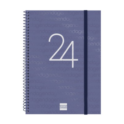 AGENDA 2024 YEAR E10 SEMANA VISTA HORIZONTAL AZUL FINOCAM 741451024