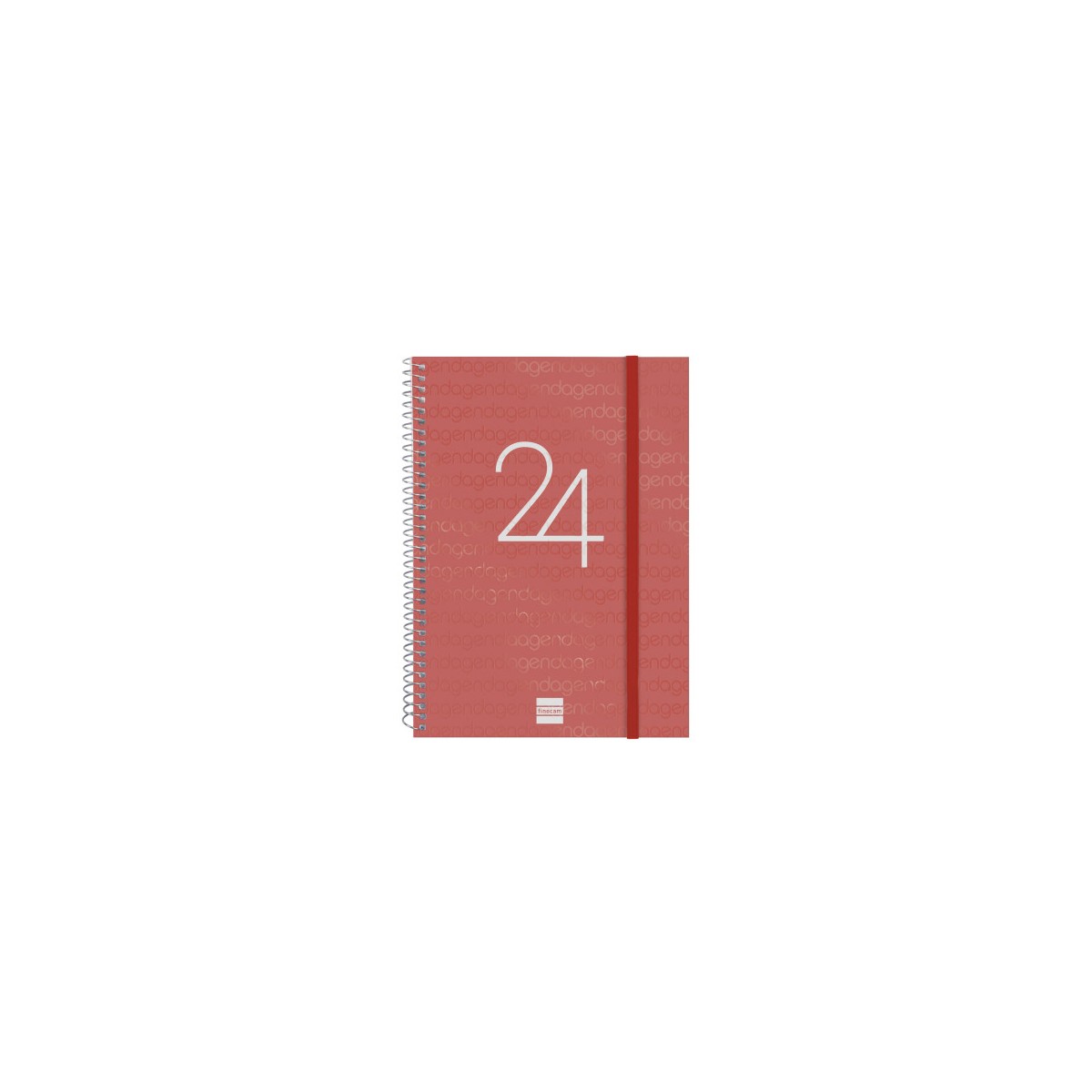 AGENDA 2024 YEAR E10 SEMANA VISTA HORIZONTAL ROJO FINOCAM 741453024