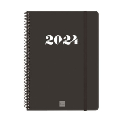 AGENDA 2024 MY E10 SEMANA VISTA HORIZONTAL NEGRO FINOCAM 743506024