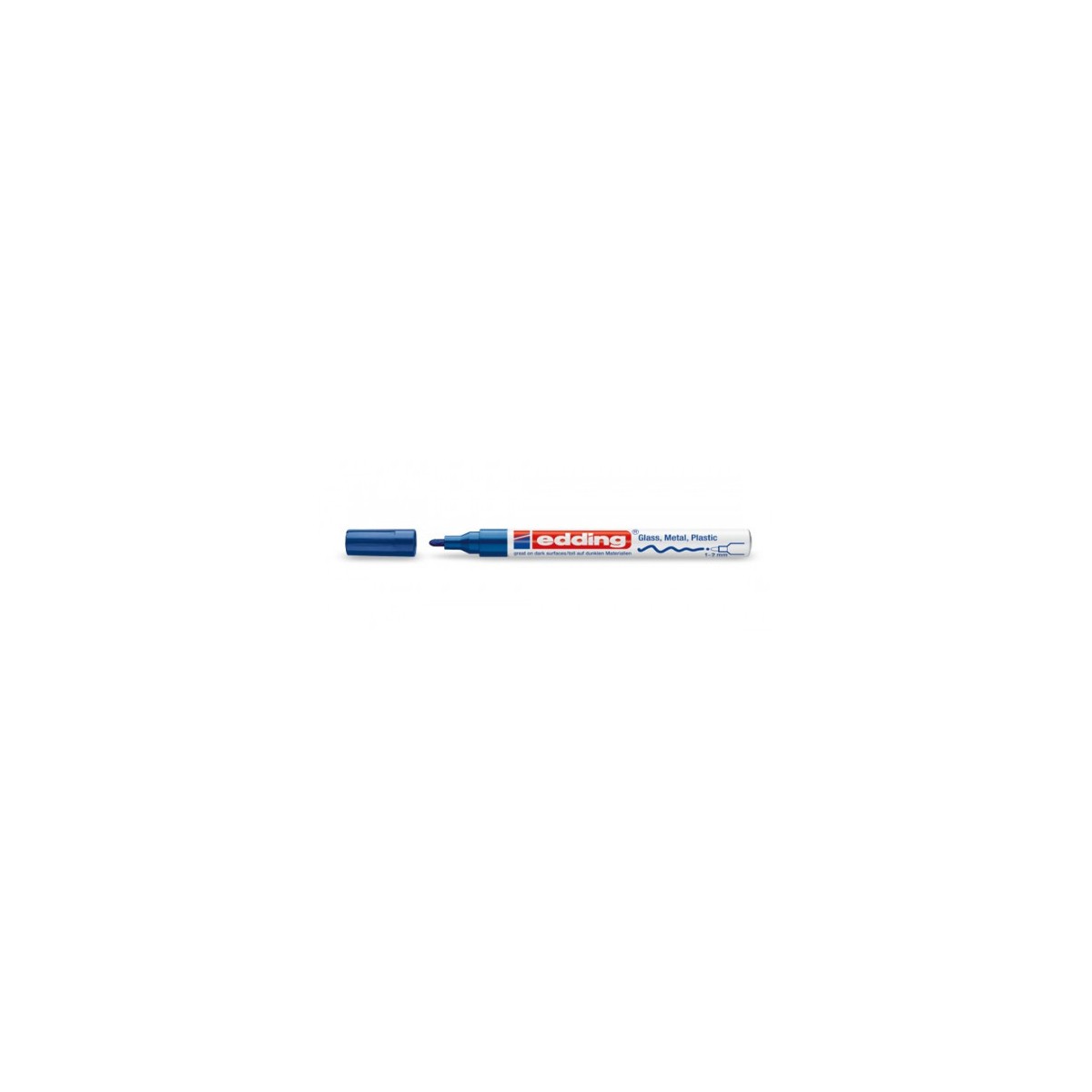 MARCADOR PERMANENTE 1 2MM 751 AZUL EDDING 751 03