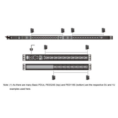 ATEN PDU basica de 1U con proteccion de tension