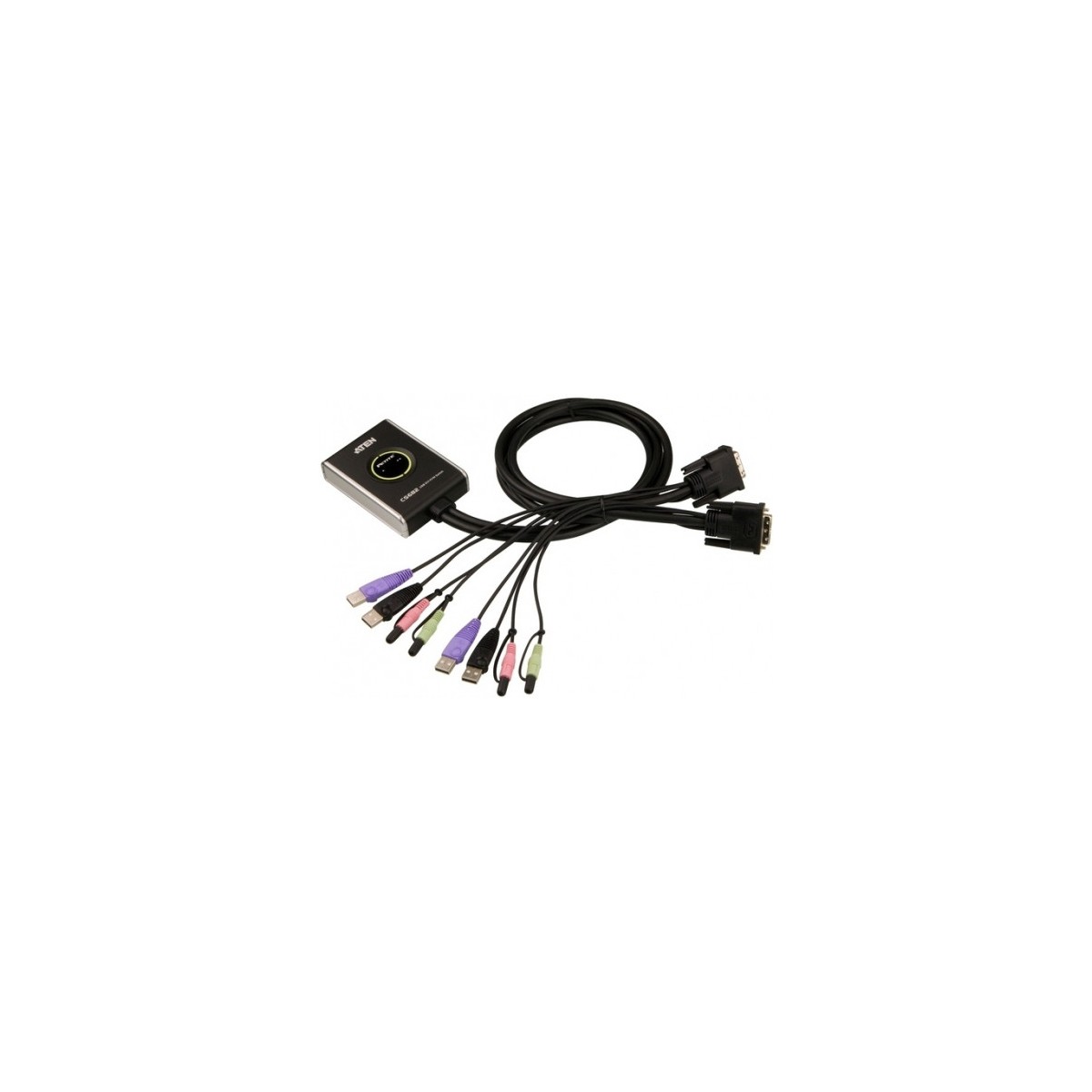 Aten CS682 interruptor KVM Negro