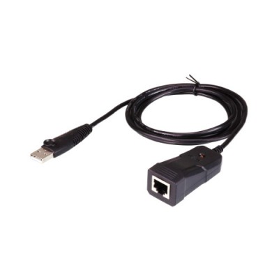 Aten UC232B AT adaptador de cable USB RJ 45 RS 232 Negro