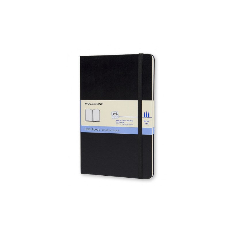 4039-CUADERNO DE BOCETOS NEGRO L (13X21CM) MOLESKINE ARTQP063