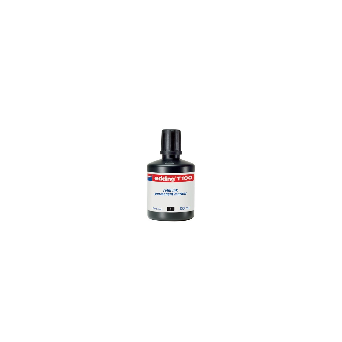 FRASCO TINTA PARA RELLENAR 100ML NEGRO EDDING T100 01