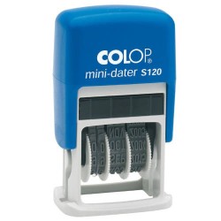 4096-SELLO DE ENTINAJE S 120 4MM ESPANOL AZUL/NEGRA COLOP 104691