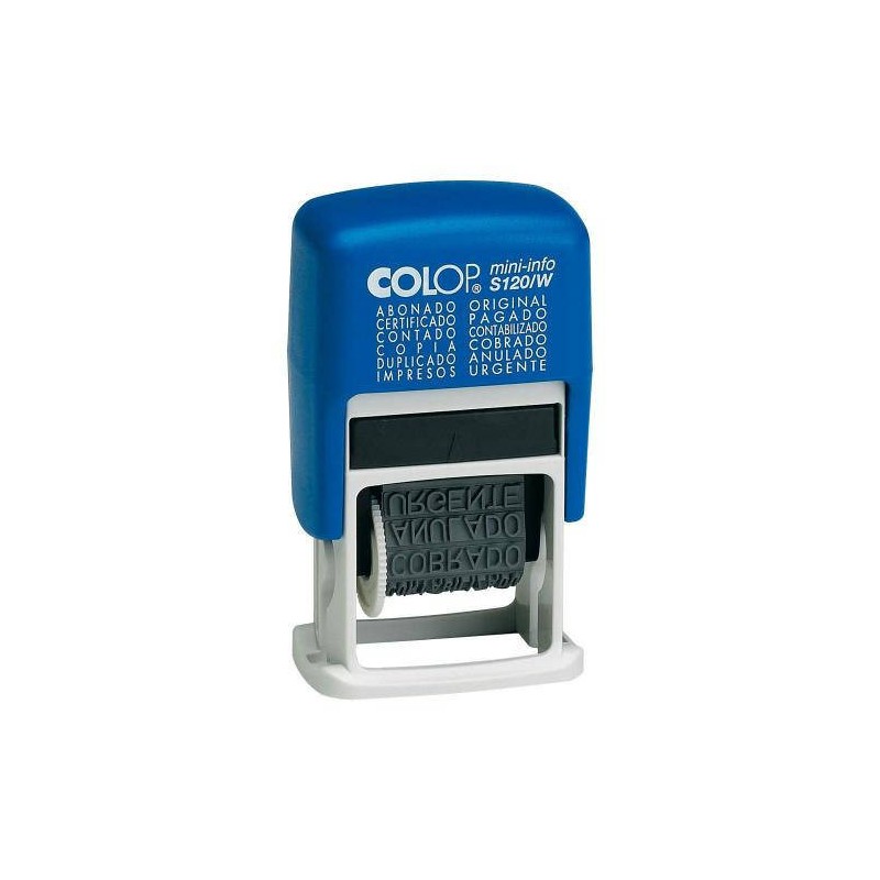4098-SELLO DE ENTINAJE S 120/W FORMULA 4MM ESPANOL AZUL/NEGRA COLOP 104894