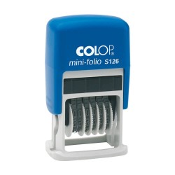 4099-SELLO DE ENTINAJE S 126 NUMERADOR 4MM AZUL/NEGRA COLOP 104941