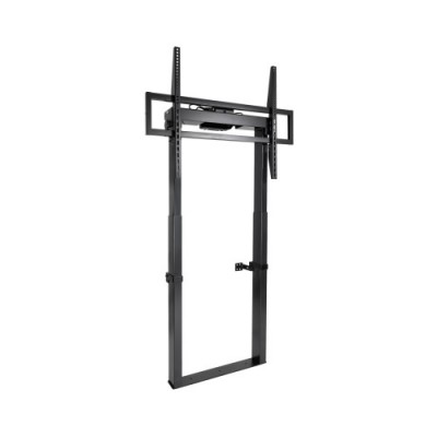 TooQ TITAN Soporte de Suelo Fijo con Regulacion Electrica de Altura para Pantallas 55 100 Negro