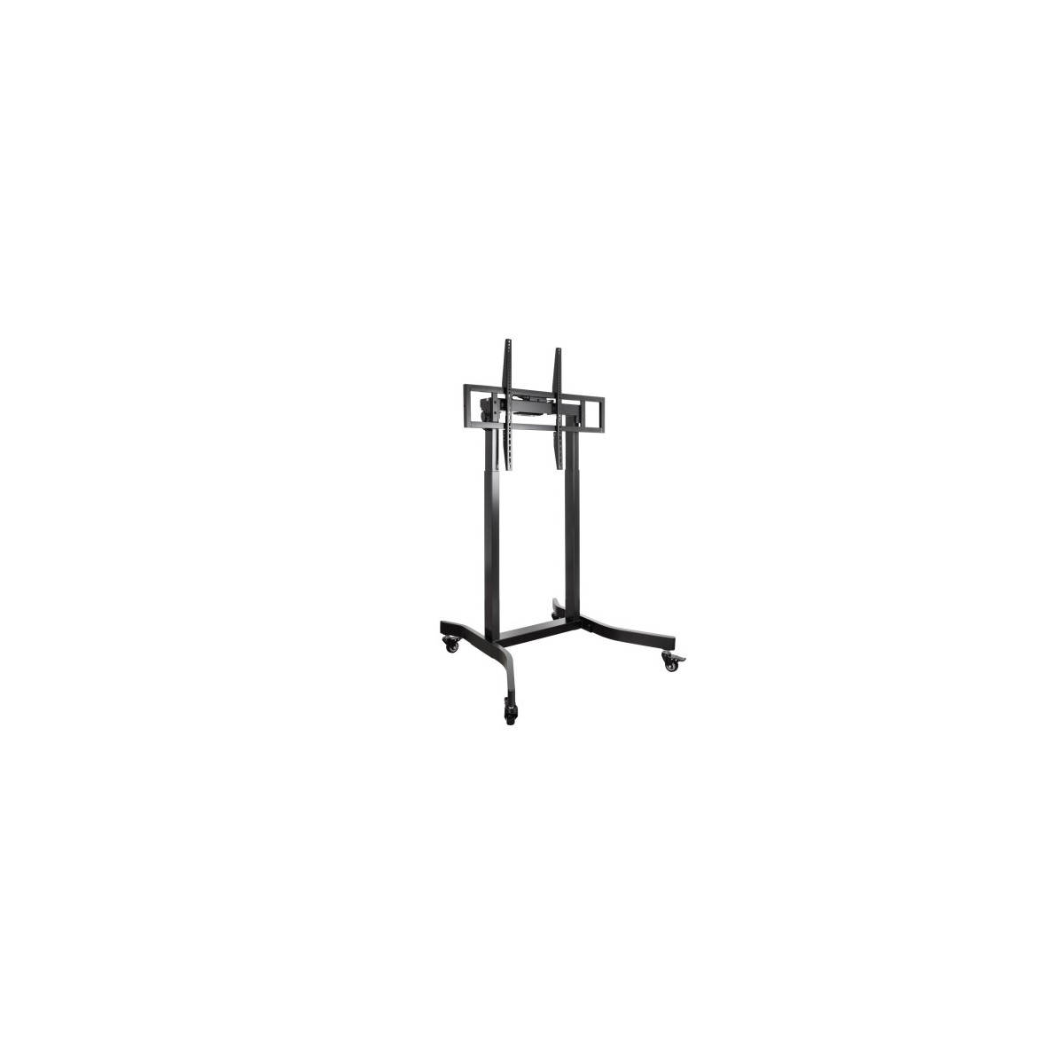 TooQ LUX Soporte de Suelo con Ruedas y Regulacion Electrica de Altura para Pantallas 55 100 Negro