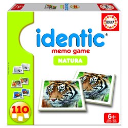 4176-JUEGO MEMORIA IDENTIC NATURA (110 CARTAS) DE 3-6 ANOS EDUCA BORRAS 14783