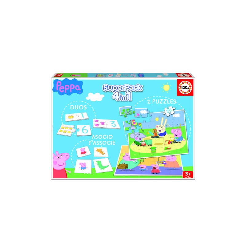 4179-JUEGO EDUCA SUPERPACK PEPPA PIG +3 ANOS EDUCA BORRAS 16229 4179-JUEGO EDUCA SUPERPACK PEPPA PIG +3 ANOS EDUCA BORRAS 16229