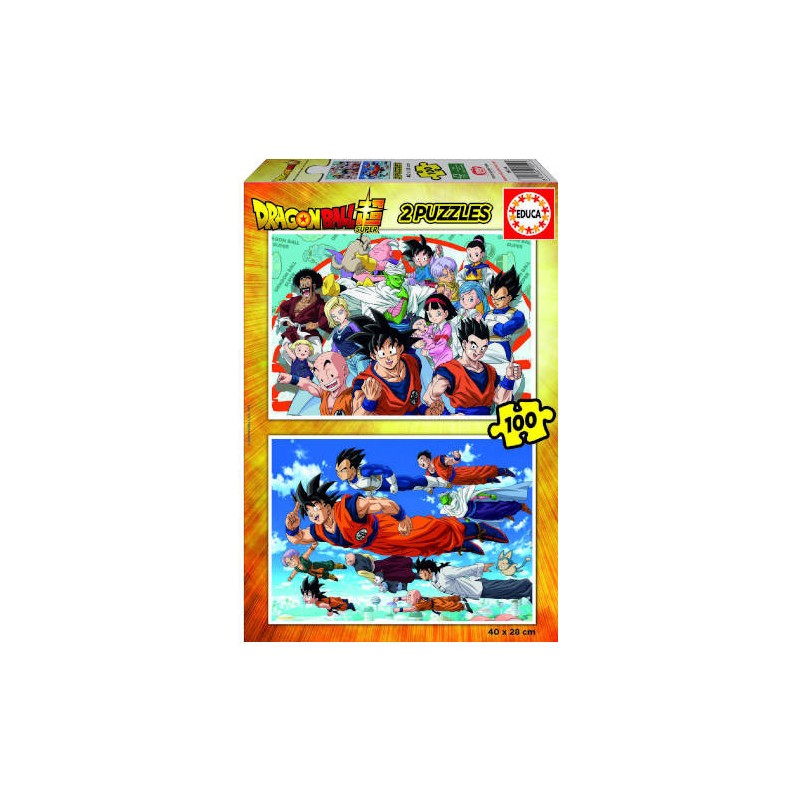 4203-PUZZLE 2x100 DRAGON BALL DE 6-8 ANOS EDUCA BORRAS 18214