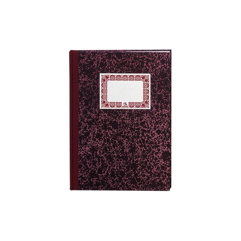 4217-CUADERNO CARTONE CONTABILIDAD CAJA BURDEOS FOLIO NATURAL 100 HOJAS NUMERADAS DOHE 09951