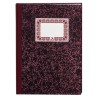 4217-CUADERNO CARTONE CONTABILIDAD CAJA BURDEOS FOLIO NATURAL 100 HOJAS NUMERADAS DOHE 09951