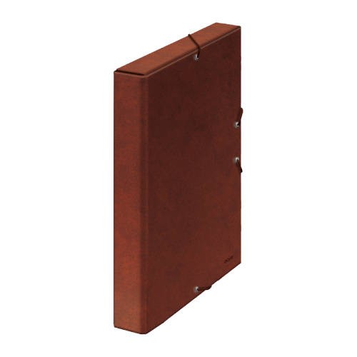 4232-CAJAS DE PROYECTOS CARTON FORRADO LOMO DE 3 CM CUERO 245X350X30 DOHE 09571
