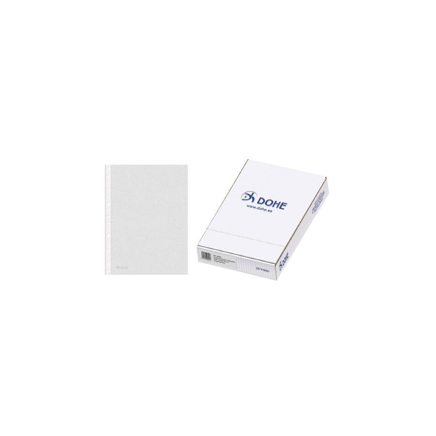 4256-CAJA 100 FUNDAS MULTITALADRO BASIC A4 235X305 DOHE 90491